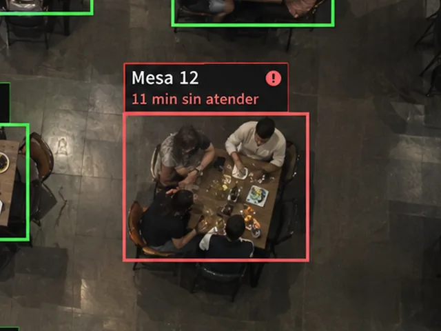 Clip de la cámara: la mesa 12 sin atender
